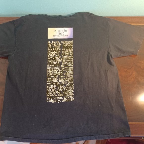 Rod Stewart 1993 Concert tour  T-shirt 'A Night to Remember' XL 5290 - Picture 6 of 8